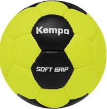 BALLON SOFT GRIP - JAUNE FLUO/NOIR